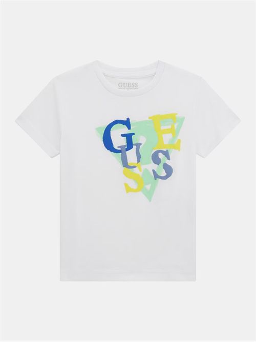 t-shirt bambino bianca GUESS | N5GI10K8HM4/G011